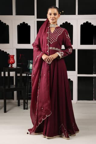 House Of Supriya Zardosi Embroidered Anarkali Set 