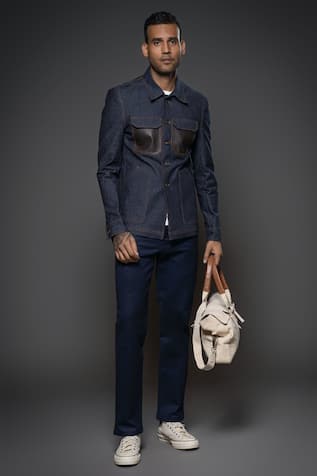 Balance by Rohit Bal Denim Collared Jacket 