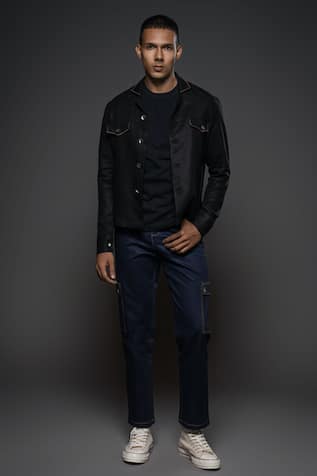 Balance by Rohit Bal Linen Full Sleeve Jacket 