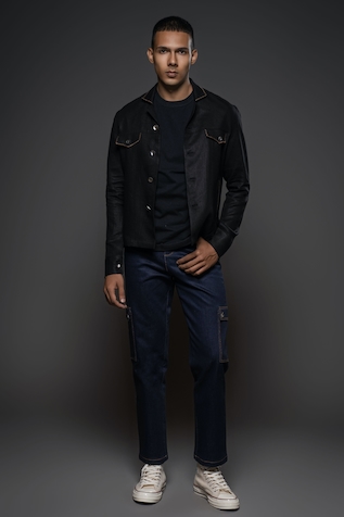 Balance by Rohit Bal Linen Full Sleeve Jacket