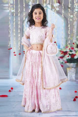 Baby girl fashion crop lehenga