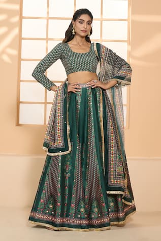 Samyukta Singhania Floral Print Blouse Lehenga Set 