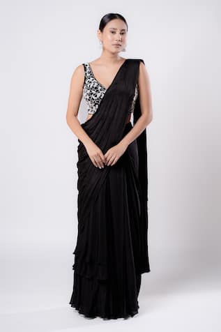 Harshita Jain Layered Pre-Draped Saree With Blouse 