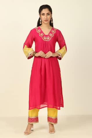 Tashee Chanderi Kurta With Pant 