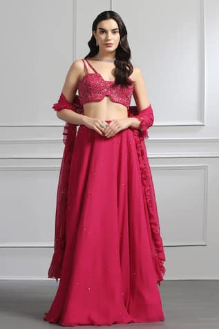 Ambrosia Cutdana Embroidered Lehenga Set 