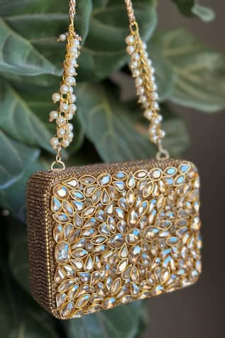 Bhavna Kumar Kundan Box Clutch 