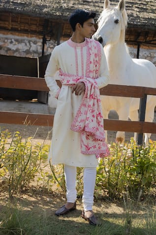 PUNIT BALANA Kurta Set With Floral Print Dushala 