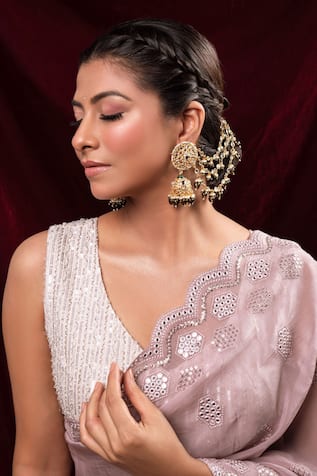 Anana Esha Pearl Drops Jhumkas 