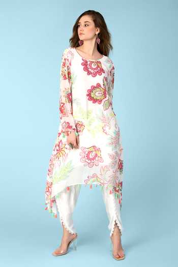 Sajeda A Lehry Ananya Printed Kurta & Dhoti Pant Set 