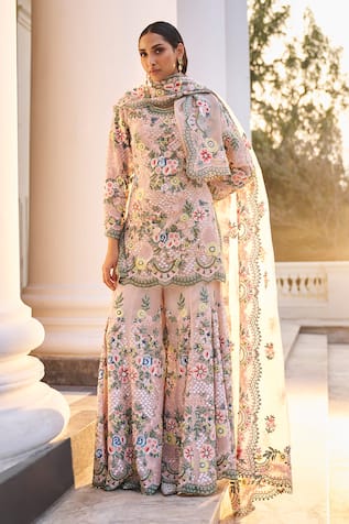 Pankaj & Nidhi The XV Embroidered Sharara Set 