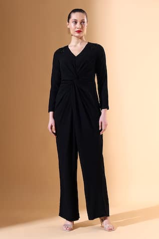 Aakaar x AZA Ruched Waist Jumpsuit 