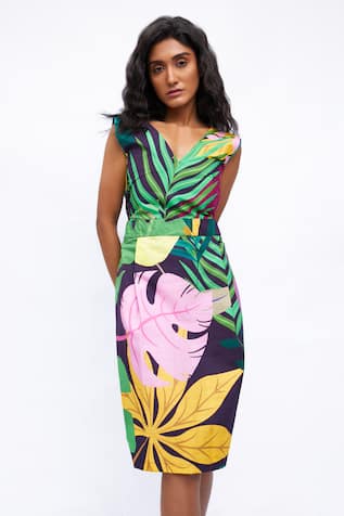 Studio Moda India The Amber Ruffles Printed Dress 