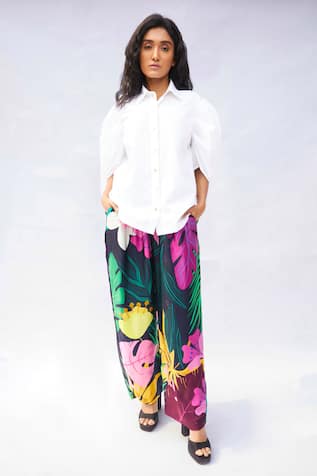 Studio Moda India The Blair Garden Floral Work Shirt 