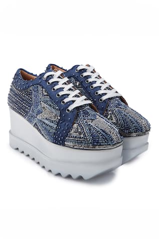 Crescendo Wedding Wedge Sneakers 