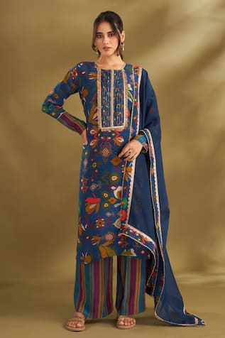 AFFROZ Floral Print Kurta Set 