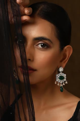 SWABHIMANN Polki Dangler Earrings 