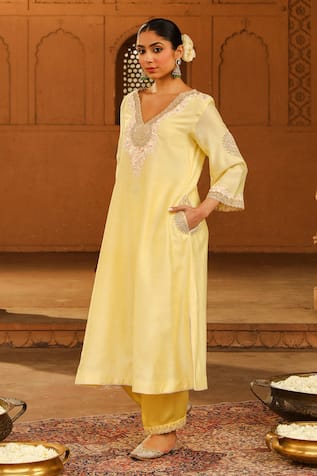 Sheetal Batra Akira Silk Chanderi Kurta With Salwar 