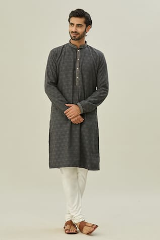 Geometric Pattern Kurta Set 