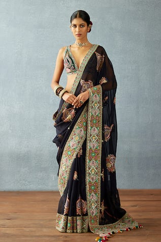 Torani Dil Shaad Farehat Embroidered Saree 