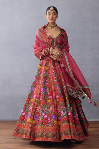 Torani Dil Surkh Eeda Printed Lehenga Set 