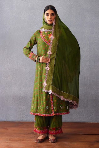 Torani Dil Saaz Aaliyah Printed Angarkha Set 