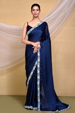 Shop Blue designer Silk Sarees for Women Online