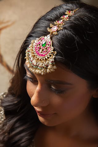 PREETI MOHAN Anaya Chaand Kundan Embellished Maangtikka 