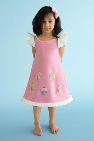 Candy Sequin Beads Embellished A-Line Dress 