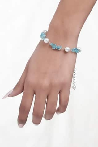 Kastiya Jewels Natural Apatite Gemstone Bracelet 