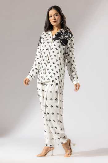 Thee Modern Roots Clover Blossom Print Shirt 