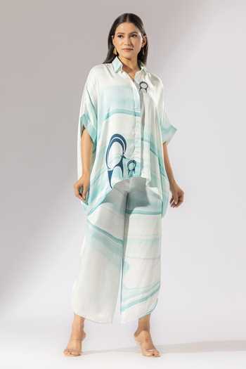 Thee Modern Roots Elements Of Nature Print Shirt 