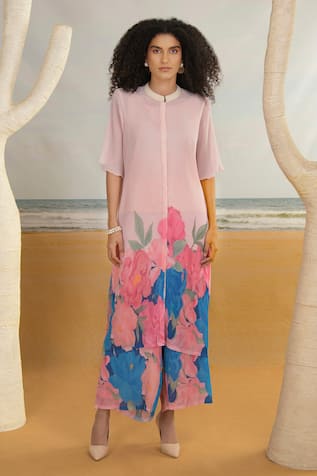 PREETI MEHTA Floral Print Kurta With Pant 