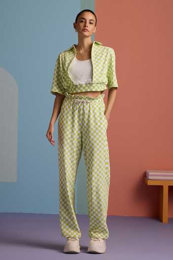 Muvazo Checkmate Vibe Top With Pant 