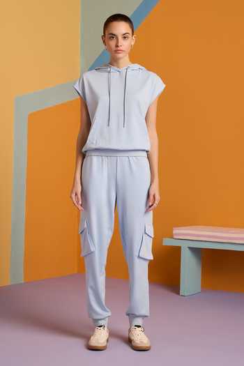 Muvazo Ocean Mist Travel Hoodie Top & Joggers Set 