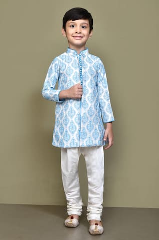 Art Nouveau Embroidered Kurta With Churidar 