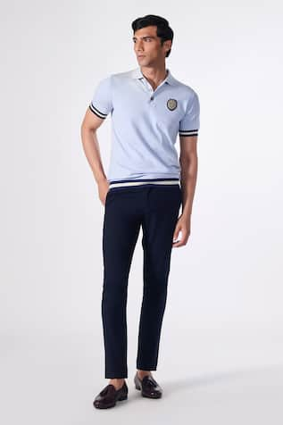 S&N by Shantnu Nikhil Placed Crest Polo T-shirt 