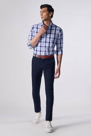 S&N by Shantnu Nikhil Chequered Print Cotton Shirt 