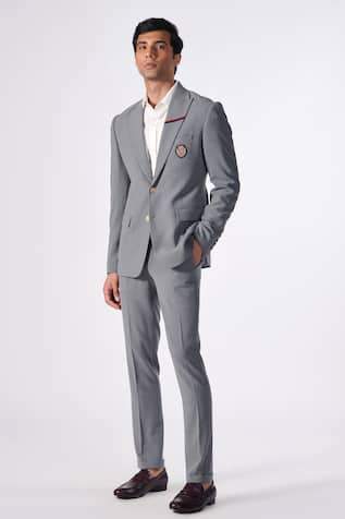 S&N by Shantnu Nikhil Straight Fit Trousers 