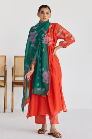 Juanita by Shubhda Bougainvillea Florid Print Kurta Set 