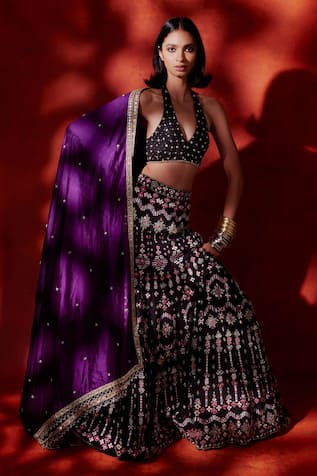 ANUSHKA KHANNA Tribal Embroidered Lehenga Set 