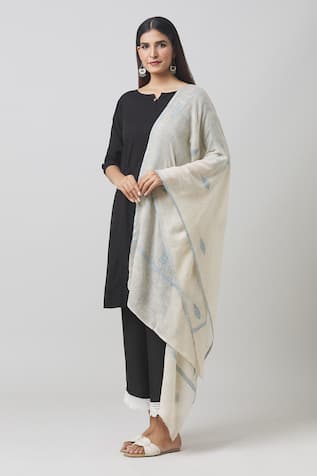 Toosh Kashmir Sozni Hand Embroidered Shawl 