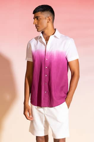 Seven Ombre Half Sleeve Shirt 