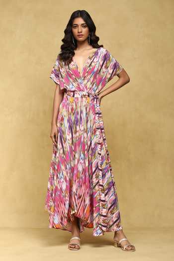 Ritu Kumar Binkai Abstract Print Dress 