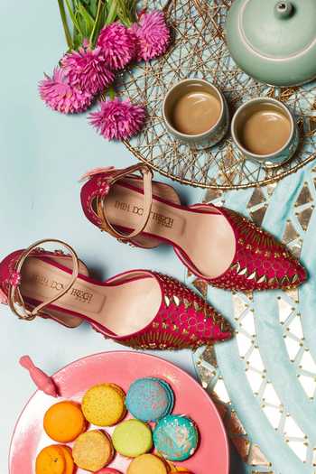 Papa Don't Preach Accessories The Rositas Metallic Embellished Stilettos 