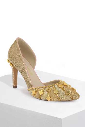 Papa Don't Preach Accessories Midnight Halo Embroidered Pumps 