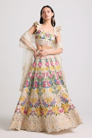 Chandrima Floral Embroidered Lehenga 