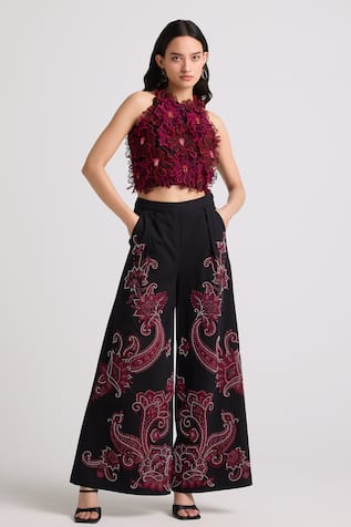 Chandrima Paisley Flared Pant 