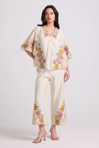 Chandrima Floral Cutwork Pant 