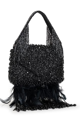 Amelia Embellished Clutch With Handle 