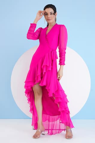 Mandira Wirk Resort Solid High-Low Dress 